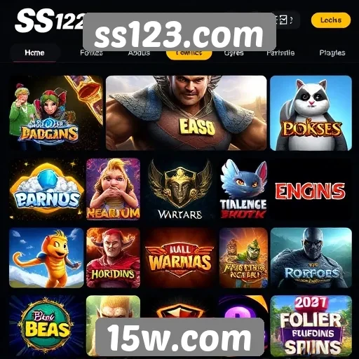 Principais jogos disponíveis no ss123.com